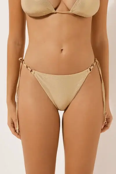 Brasiliana Lacci Costume Gold Waves Donna Marrone