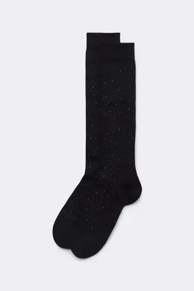 Calzedonia Calze Lunghe Fantasia Uomo Uomo Nero