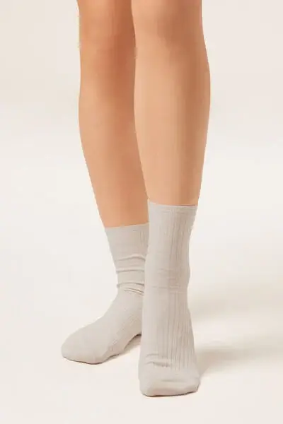 Calzedonia Calzini a Coste Donna Grigio