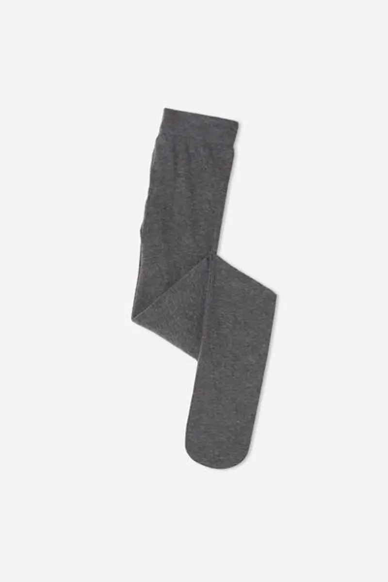 Calzedonia Collant in Cotone Eco Coprenti Bambina Bambina Grigio Scuro -13 ANNI