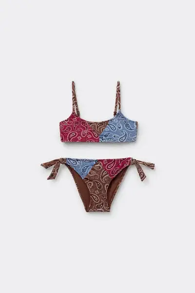 Calzedonia Costume Due Pezzi Bambina Bandana Patch Bambina Stampa