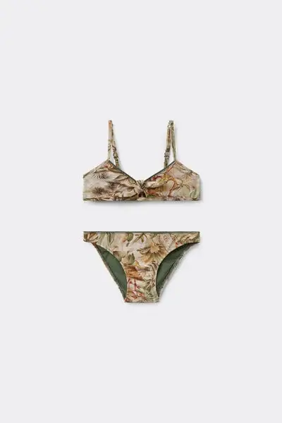 Calzedonia Costume Due Pezzi Bambina Tropical Foliage Bambina Stampa