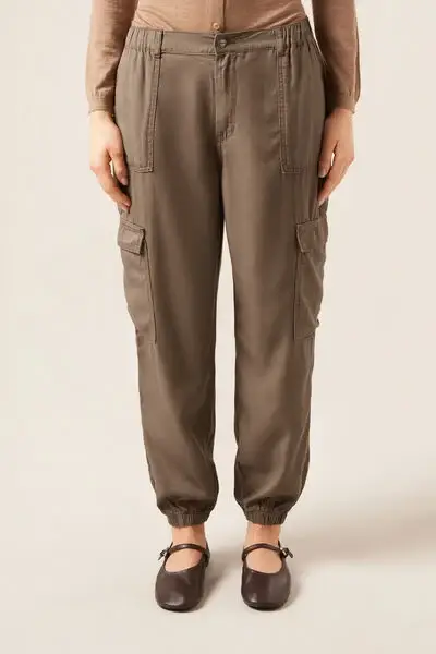 Calzedonia Jeans Cargo Ultralight Donna Marrone