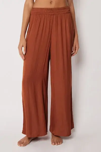Pantaloni a Palazzo Lucidi Donna Marrone