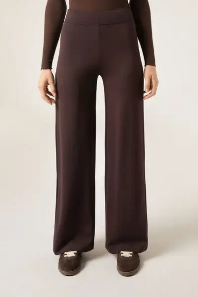 Pantaloni a Palazzo Punto Milano Donna Marrone