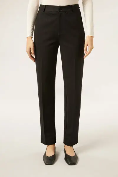 Calzedonia Pantaloni Punto Milano Donna Nero