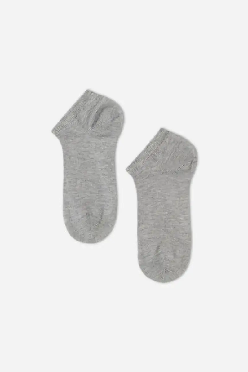 Calzedonia Pedulini da Bambino in Cotone Unisex Grigio