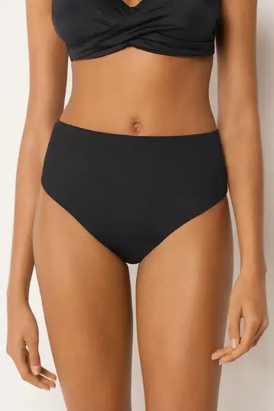 Calzedonia Slip Alto Costume Premium Sculpt Donna Nero
