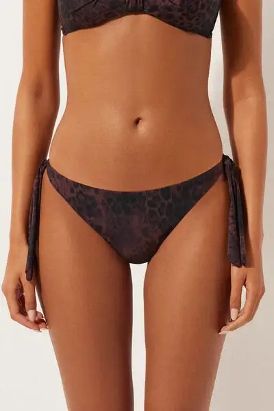 Calzedonia Slip Costume Dark Animalier Donna Marrone