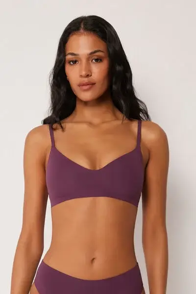 Calzedonia Top Canotta Costume Invisible Bonding Donna Bordeaux