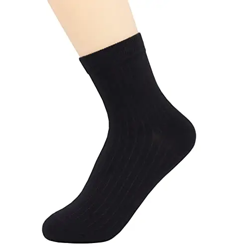 YOSENDE Calzini Neri Donna Cotone 5 Paia miniatura 3