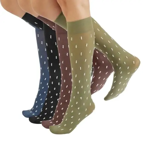 CALZITALY 4 Paia Calzettoni in Microfibra Coprente, Gambaletti Opaco Donna, 40 DEN, Made in Italy