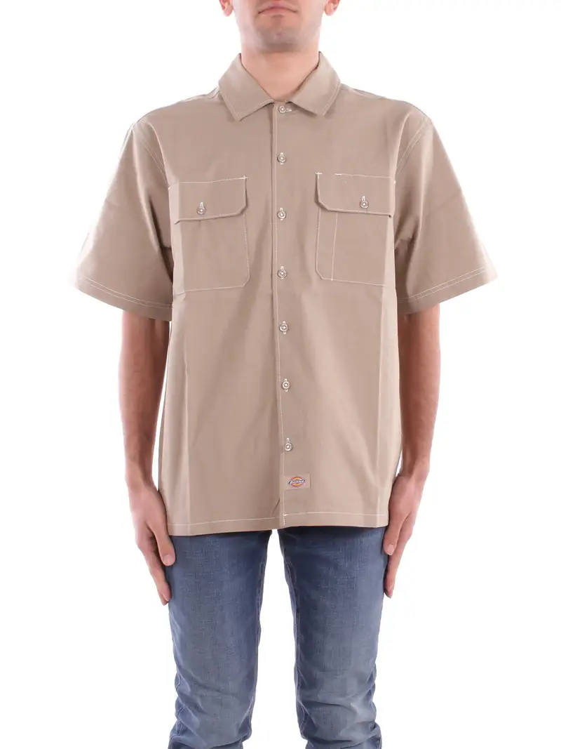 DICKIES Camicia Uomo Desert sand Riverbend work shirt