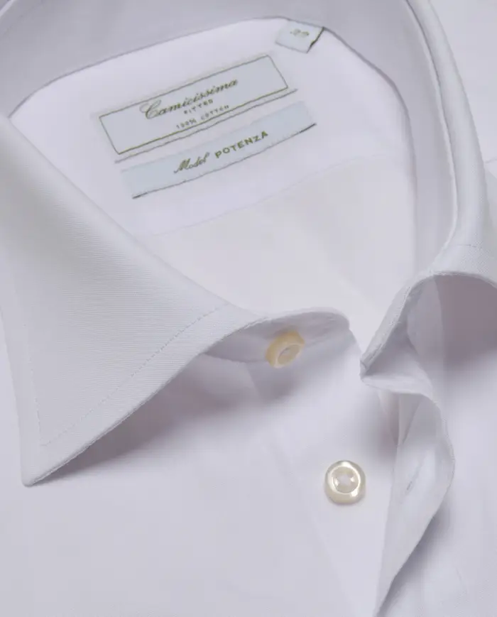 Camicissima Camicia permanent bianca fitted potenza potenza francese