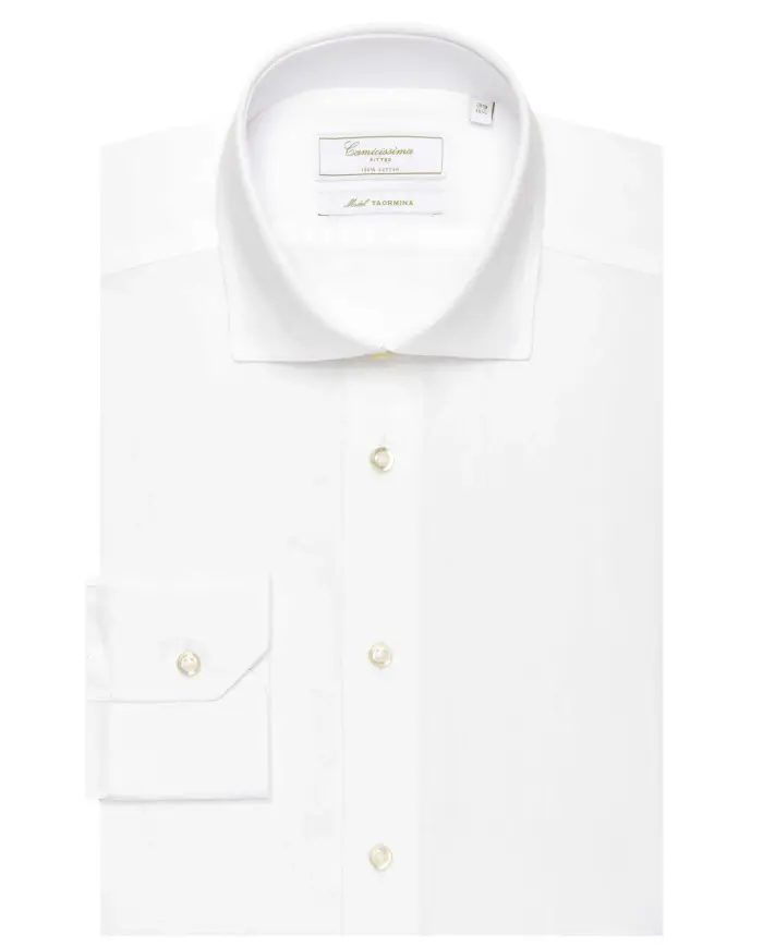 Camicissima Camicia permanent bianca fitted taormina taormina francese
