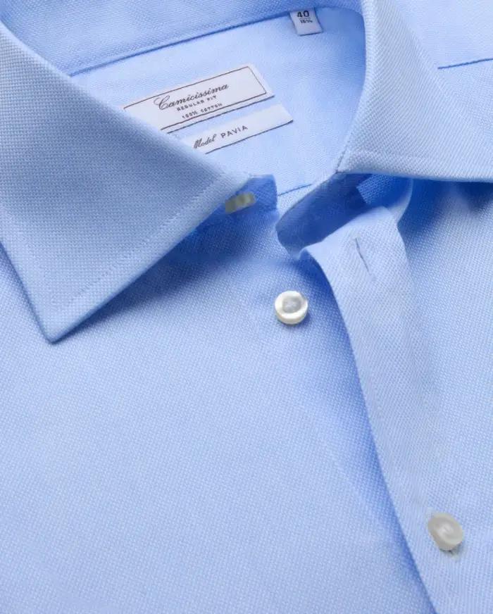 Camicissima Camicia permanent royal oxford azzurra regular pavia francese