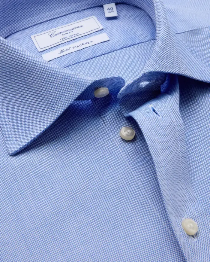 Camicissima Camicia permanent royal oxford celeste slim piacenza francese
