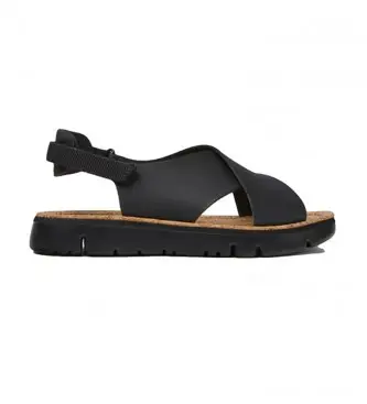 per donna K200157-022 Sandali Caterpillar in pelle nera (42), Nero, Basso, Fibbia, Casual