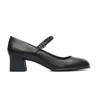 Camper per donna K200694-001 Scarpe Katie in pelle nera -Altezza tacco 5,1 cm, Nero, 5 a 8cm, Fibbia, Casual, Da sera, Classico