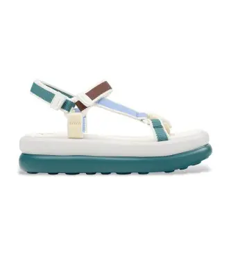 per donna K201726-013 Sandali multicolori con pallina galleggiante (41), 3 a 5cm, Velcro, Casual, Multicolore, Poliestere riciclato