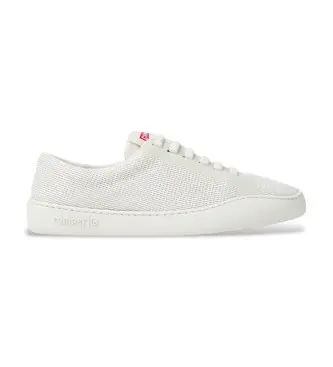 Camper per donna K201862-002 Sneakers bianche Peu Touring, Bianco, Tessuto, Basso, Stringhe, Casual