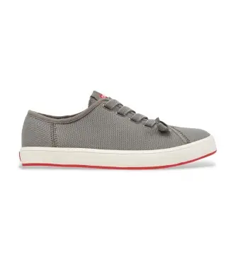Camper per donna K201884-005 Scarpe da ginnastica Peu Rambla II di colore grigio medio, Tessuto, Basso, Stringhe, Casual