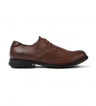 Camper per uomo 18552-075 Scarpe in pelle marrone del 1913, Basso, Stringhe, Casual