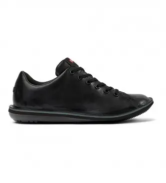 per uomo 18648-069 Scarpe in pelle di scarabeo nero (44), Basso, Stringhe, Casual
