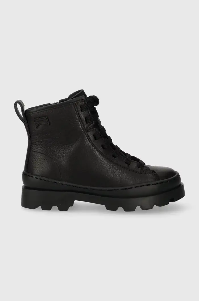 scarpe invernali per bambini in pelle Brutus Kids Nero
