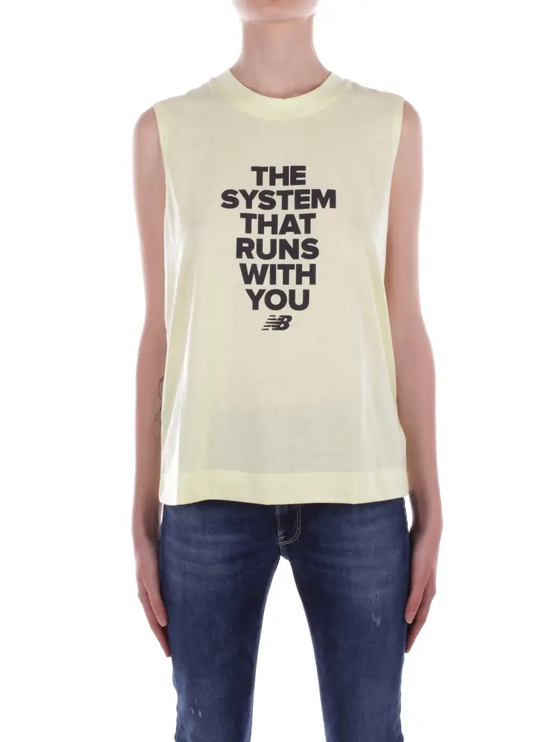 NEW BALANCE Canotta Donna Lime Hearthertech tank
