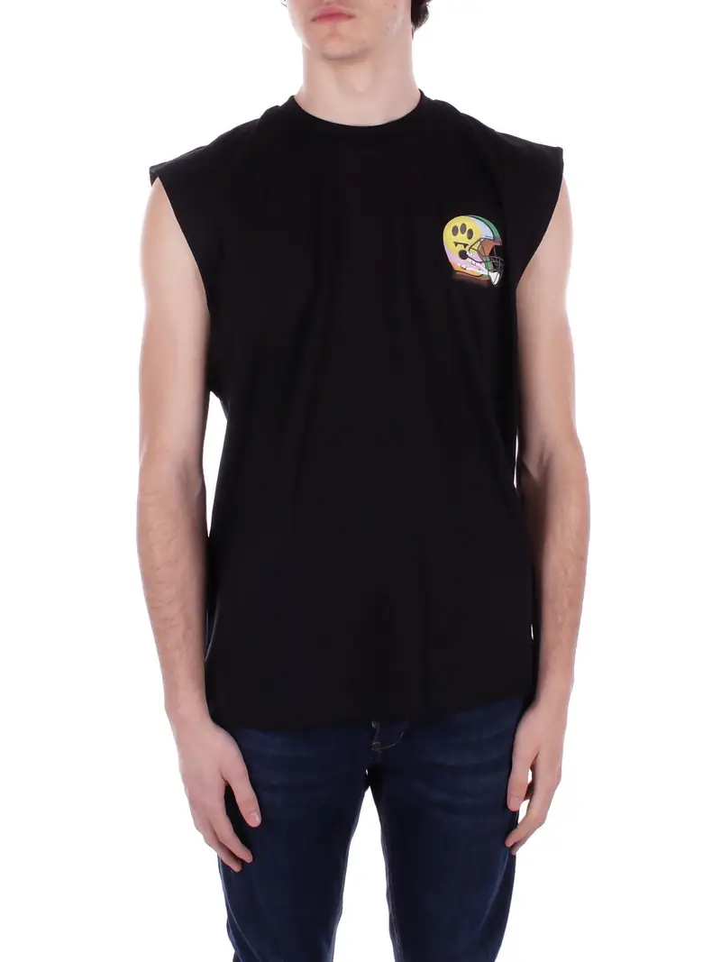 BARROW Canotta Unisex Black Jersey sleevelees unisex