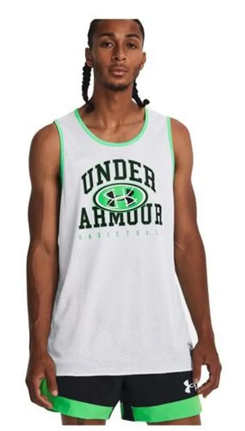 Canotta uomo under armour baseline reversible bianca | Under Armour