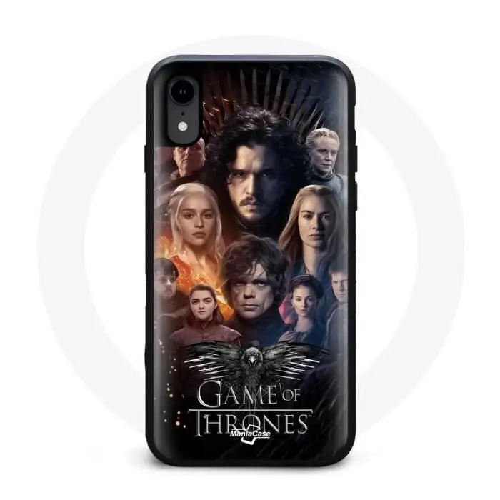 CAPACHEAP Cover - Game of Thrones - Iphone X - Rigida - Protezione dagli urti - Logo Aquila Grigia
