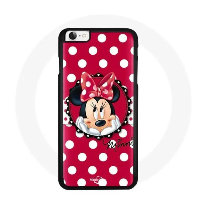 CAPACHEAP Cover - Maniacase - Iphone 5 - Minnie Mouse - Flessibile - Design originale - Nero