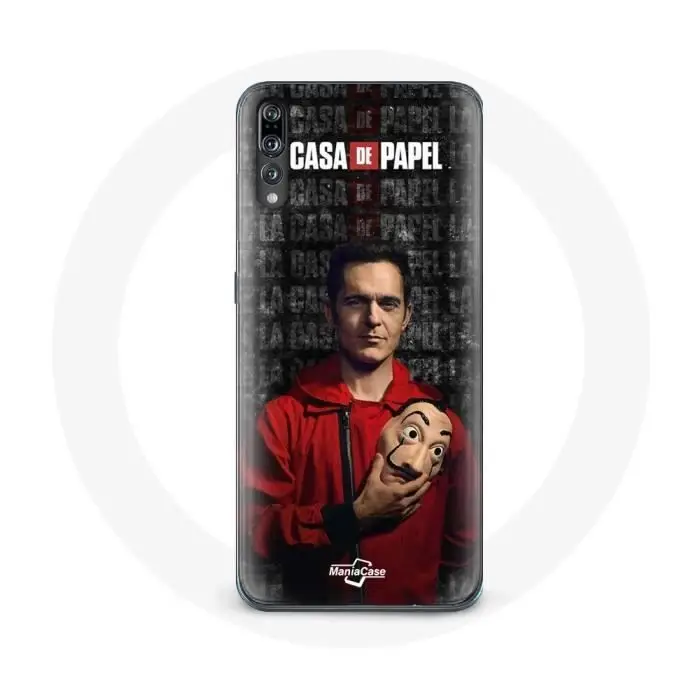 CAPACHEAP Cover per Huawei P20 Pro - MANIACASE - La Casa De Papel - Morbida - Nera - Unisex