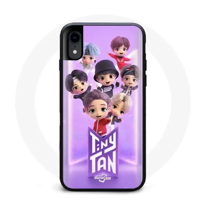 Cover per Iphone XS BTS TinyTAN Animazione Poster RM Jin Suga J-Hope Jimin Jungkook E V