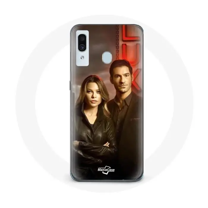 Cover per Samsung Galaxy A40 Chloe Decker e Lucifer Morningstar