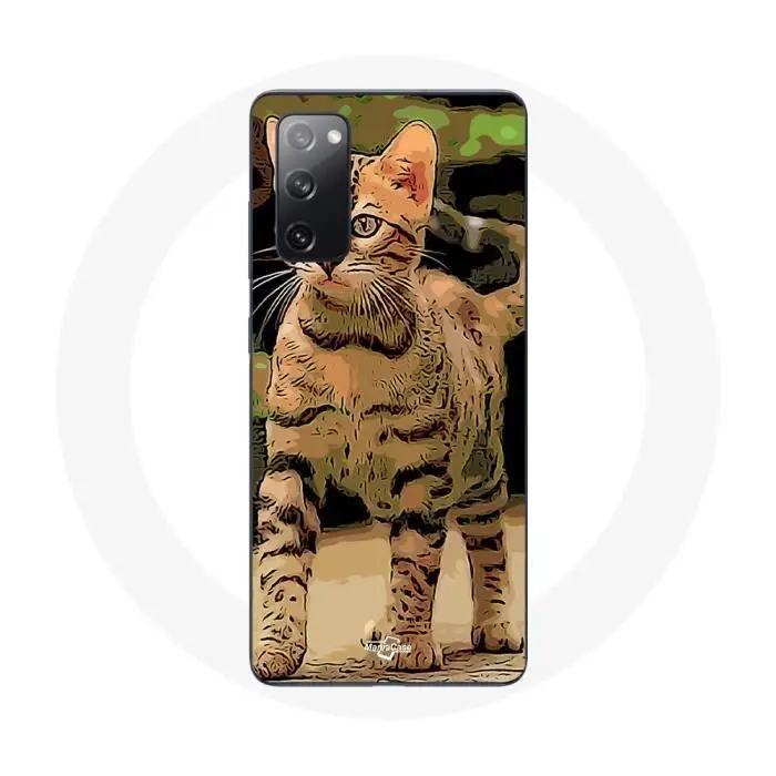 CAPACHEAP Cover per Samsung Galaxy S20 FE Bengal Race di gatti cartone animato