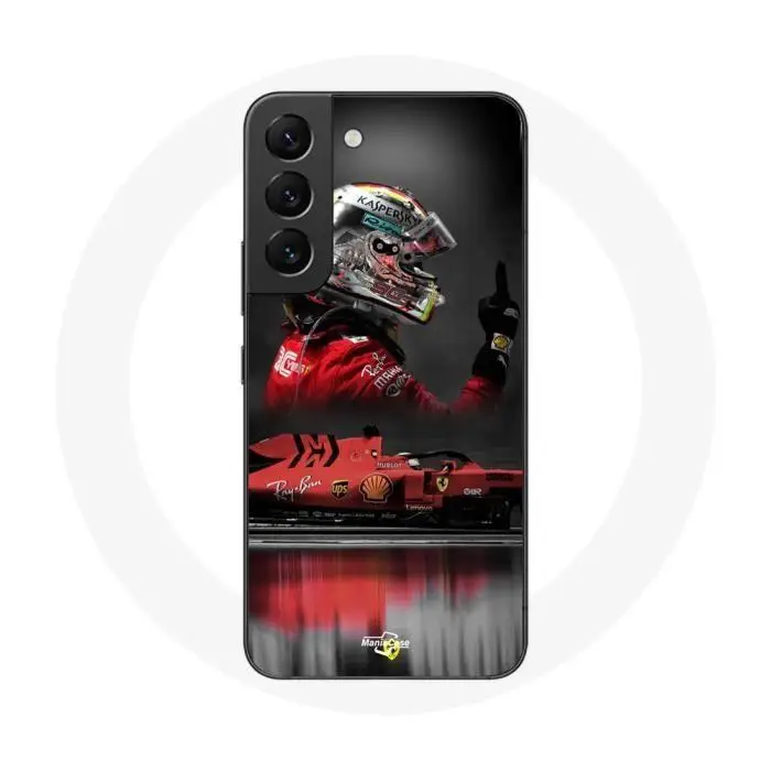 CAPACHEAP Cover per Samsung Galaxy S22 Formula 1 Sebastian Vettel Pilota automobilistico F1 Rossa