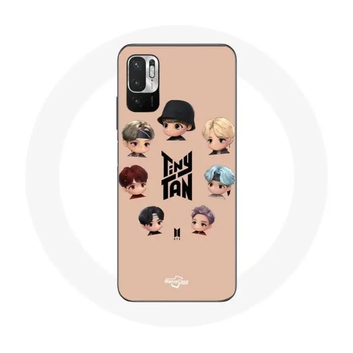 Cover per Xiaomi Poco M3 Pro BTS TinyTAN Animazione Poster RM Jin Suga J-Hope Jimin V E Jungkook