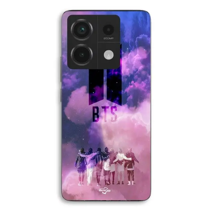 Cover Per Xiaomi Redmi Note 13 Pro 5g bts gruppo musica kpop logo Maniacase nero