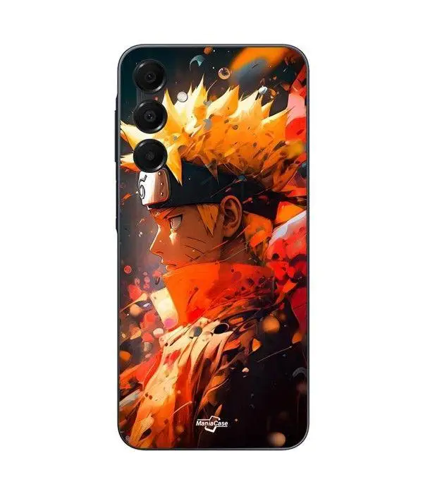 CAPACHEAP Custodia per telefono - Maniacase - Samsung Galaxy A16 - Silicone - Morbida - Naruto Uzumaki nero