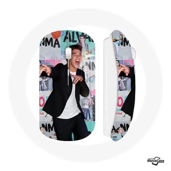 Mouse Senza Fili - MANIACASE - Álvaro Paz - Bianco - Chiavetta USB WiFi inclusa - Compatibile Mac e PC