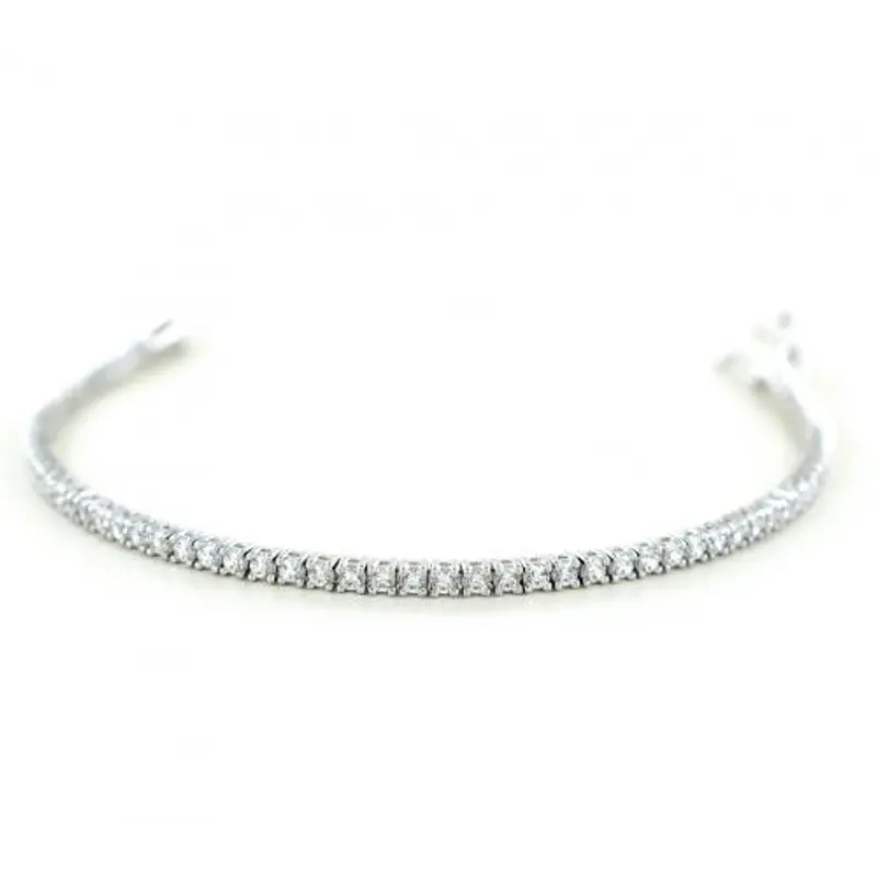 cappagli charme bracciale tennis in argento e zirconi bianchi 20 cm - 3.00 mm