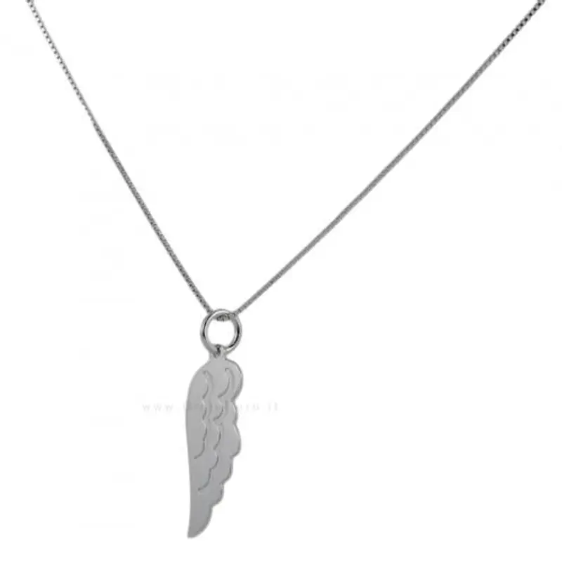 cappagli charme collana con ciondolo ala in argento