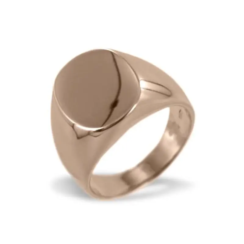 cappagli gioielli anello da donna da mignolo con scudo in oro rosa