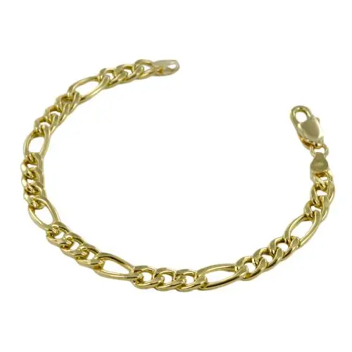 cappagli gioielli bracciale da uomo in oro giallo a maglia groumette alternata