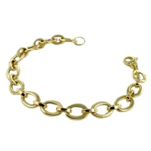 cappagli gioielli bracciale donna a catena fantasia in oro giallo