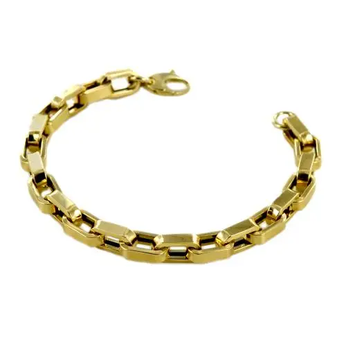 cappagli gioielli bracciale donna a catena fantasia spessa in oro giallo