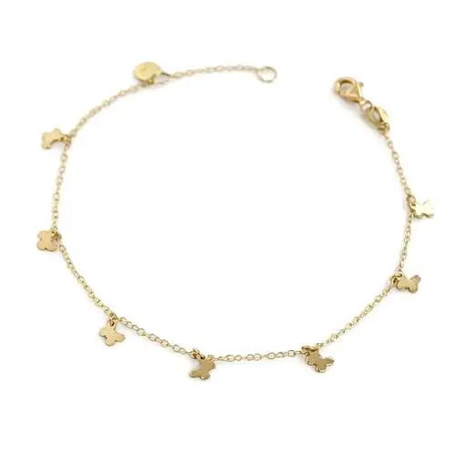 cappagli gioielli bracciale in oro giallo con farfalline
